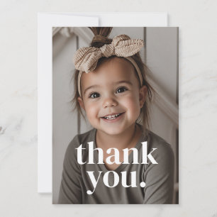 Carte De Remerciements Photo de 3e anniversaire - trois