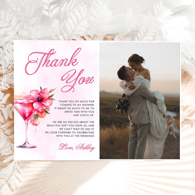 Carte De Remerciements Photo de Baby Shower Champenois et Brunch (Créateur téléchargé)