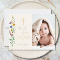 Photo de baptême floral sauvage