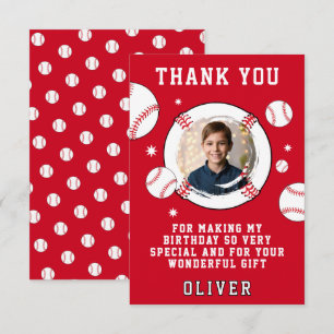 Carte De Remerciements Photo de fête d'anniversaire sur le thème du ballo