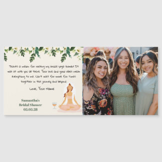 Carte de remerciements photo de la Fête des mariée