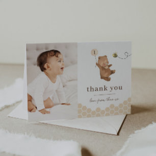 Carte de remerciements photo de la première journé