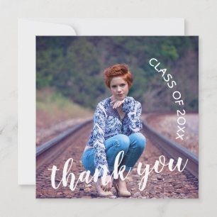 Carte De Remerciements Photo de la promotion 2026 Remerciements de fin d'