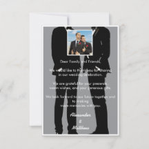 Photo de mariage gris élégant moderne pour hommes