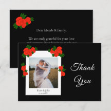Photo de mariage personnalisé avec roses rouges no