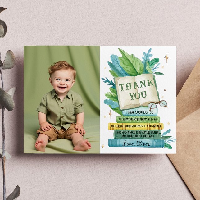 Carte De Remerciements Photo de naissance du premier chapitre de l'album (Créateur téléchargé)