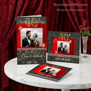 Carte De Remerciements Photo de remerciement pour le 40e anniversaire So