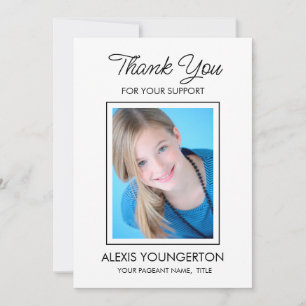 Carte De Remerciements Photo de remerciement pour sponsor de concours 