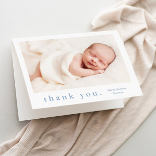 Carte De Remerciements Photo de type simple Baby