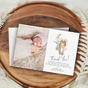 Carte de remerciements photo du Baby shower Cute B