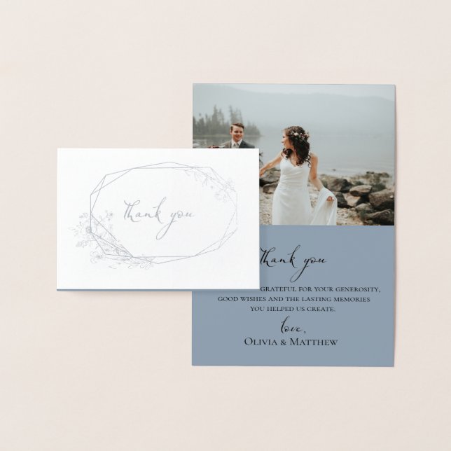 Carte de remerciements photo du Mariage de la cour (Affichage)