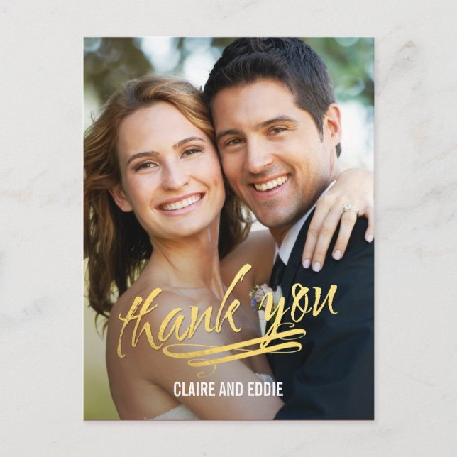 Carte de remerciements photo du moment lumineux (Devant)