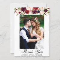Photo florale de Bourgogne de mariage