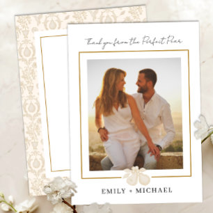 Carte de remerciements photo Gold Perfect Pear