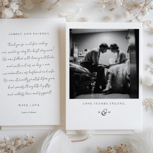 carte de remerciements photo "Love Stands Strong"