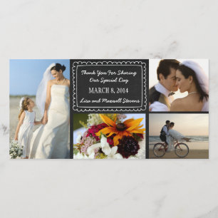 Carte de remerciements photo Mariage Doodboard