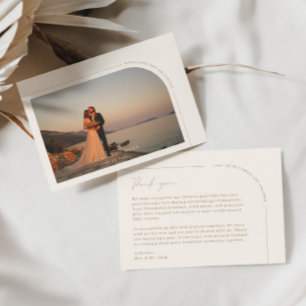 Carte de remerciements photo minimaliste moderne A