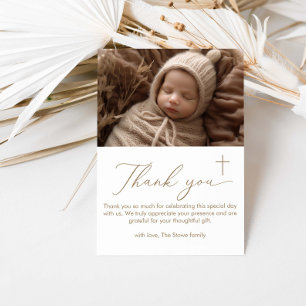 Carte de remerciements photo minimaliste moderne d