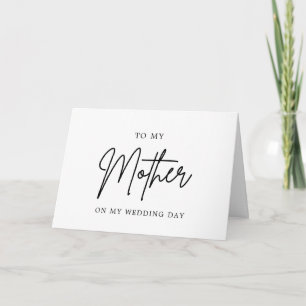 Carte De Remerciements Photo Minimaliste Pour Ma Mère Le Jour De Mon Mari