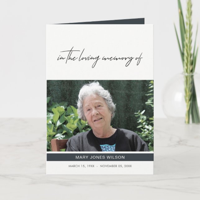 CARTE DE REMERCIEMENTS PHOTO MODERNE ÉLÉGANTE ET MINIMALE SYMPATHIQUE (Devant)