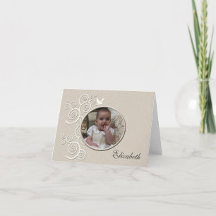 Carte De Remerciements Photo Notecard de White Dove