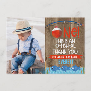 Carte de remerciements photo O-Fish-ally