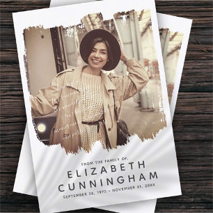 Carte De Remerciements Photo personnalisée de cadre moderne simple Memori