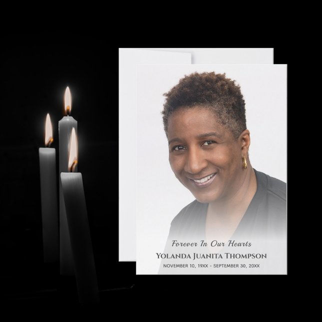 Carte De Remerciements Photo Personnalisée Élégante Pour Toujours Dans No (Créateur téléchargé)