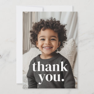 Carte De Remerciements Photo pour 2ème anniversaire - deux