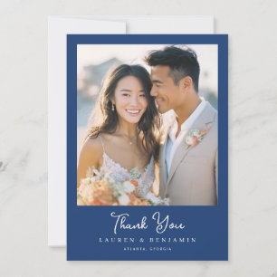 Carte De Remerciements Photo romantique marine