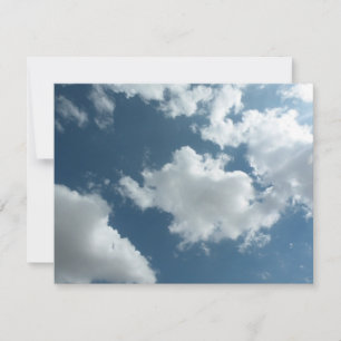 Carte De Remerciements Photographie abstraite de ciel nuageux