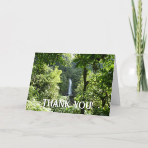 Carte De Remerciements Photographie de la forêt tropicale humide des chut
