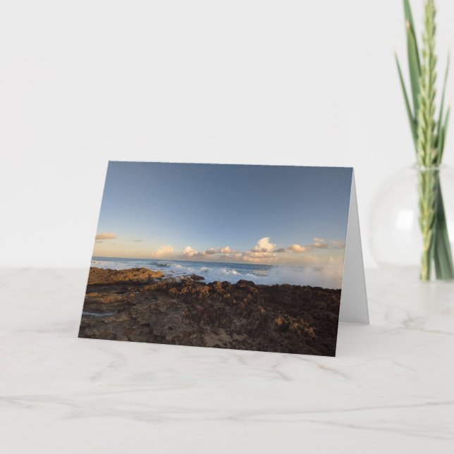 Carte De Remerciements Photographie de paysage naturel hawaïen (Devant)