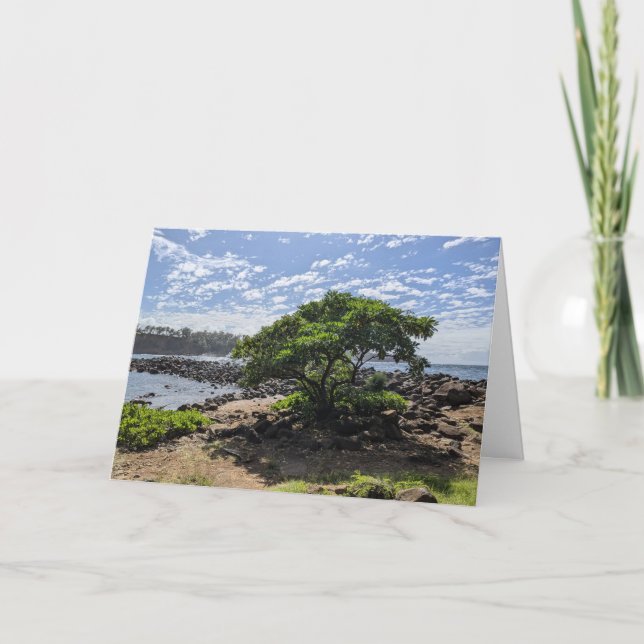 Carte De Remerciements Photographie de paysage naturel hawaïen (Devant)