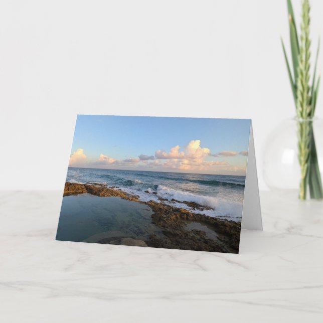 Carte De Remerciements Photographie de paysage naturel hawaïen (Devant)