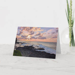 Carte De Remerciements Photographie de paysage naturel hawaïen