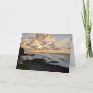 Carte De Remerciements Photographie de paysage naturel hawaïen