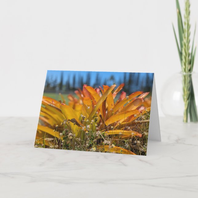 Carte De Remerciements Photographie de paysage naturel hawaïen (Devant)