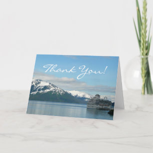 Carte De Remerciements Photographie de voyage de vacances en croisière en