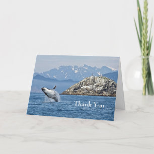 Carte De Remerciements Photos de baleines à bosse d'Alaska