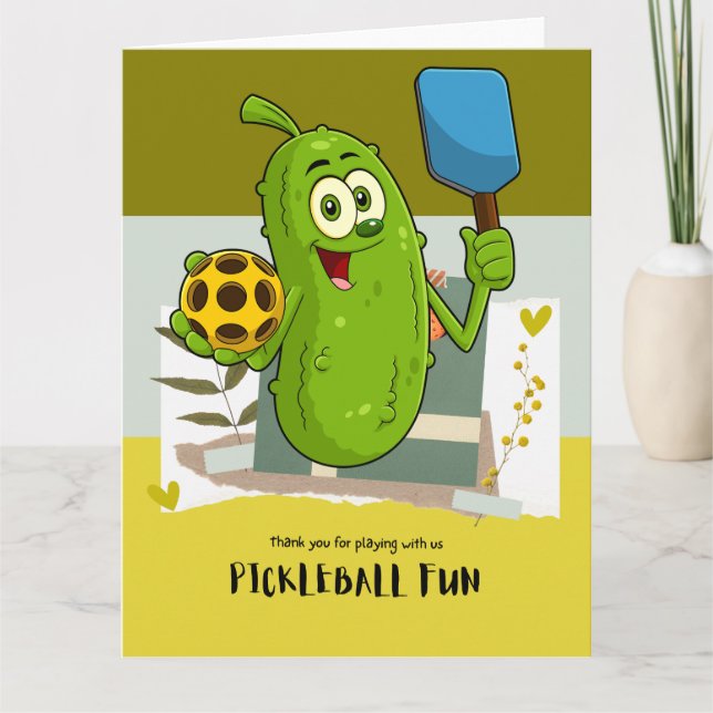 Carte De Remerciements Pickleball (Devant)