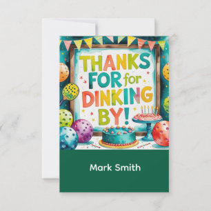 Carte De Remerciements Pickleball