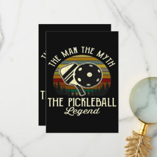Carte De Remerciements Pickleball- L'Homme, Le Mythe, La Légende