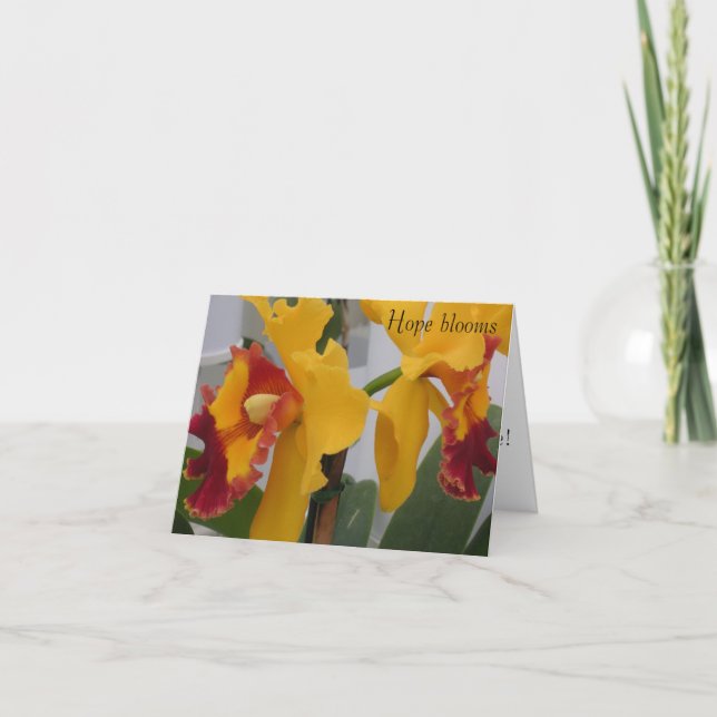 Carte De Remerciements PICT0396, Hope fleurit (Devant)