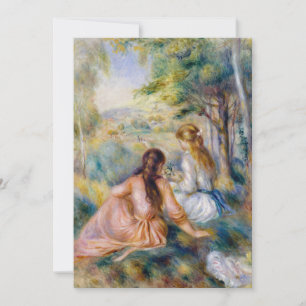 Carte De Remerciements Pierre-Auguste Renoir - Dans la Prairie