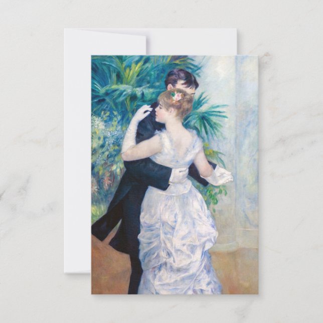 Carte De Remerciements Pierre-Auguste Renoir - Danse à la ville (Devant)