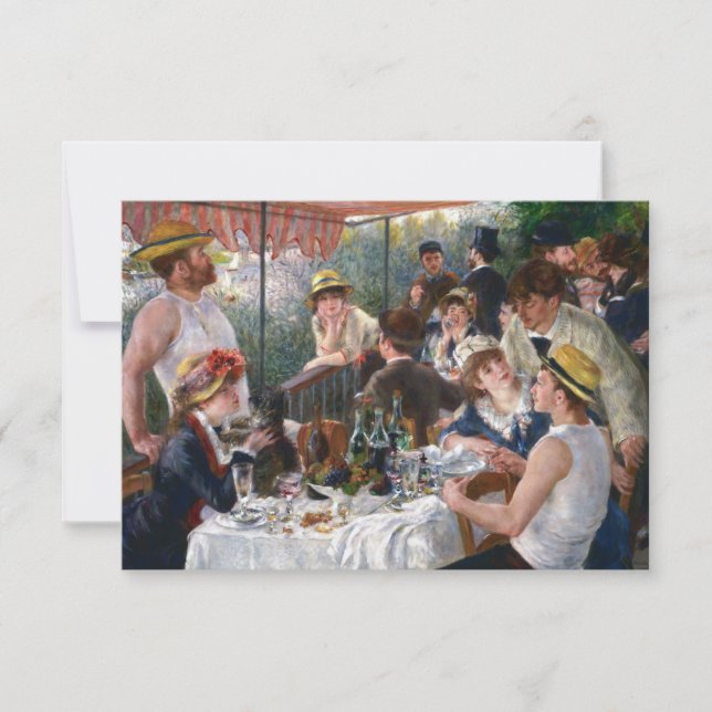 Carte De Remerciements Pierre-Auguste Renoir - Déjeuner de la fête nautiq (Devant)