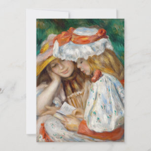 Carte De Remerciements Pierre-Auguste Renoir - Deux Filles Lecture