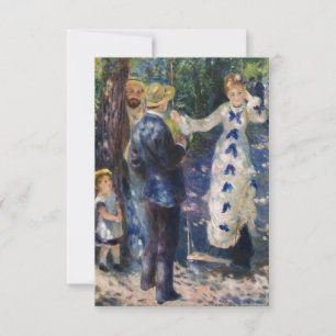 Carte De Remerciements Pierre-Auguste Renoir - La balançoire