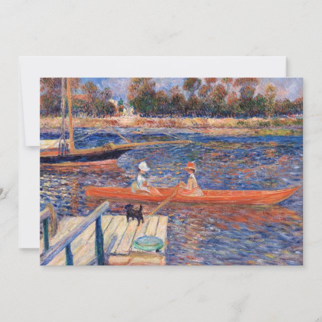 Carte De Remerciements Pierre-Auguste Renoir - La Seine à Argenteuil (Devant)